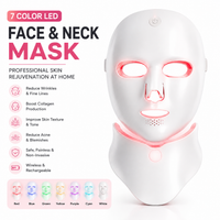 7-Color LED Face & Neck Photon Therapy Mask – Wireless Skin Rejuvenation & Anti-Aging Treatment
